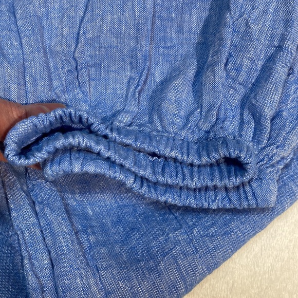 Banana Republic Peplum Boho Peasant Pullover Top Size Medium - Picture 6 of 9